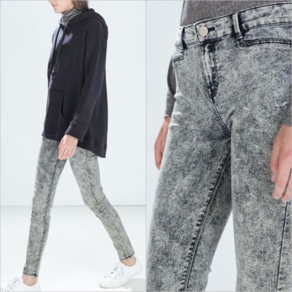 ZARA Basic Jeggings:Ink Blue,  US 8/EUR 40 - Picture 1 of 4
